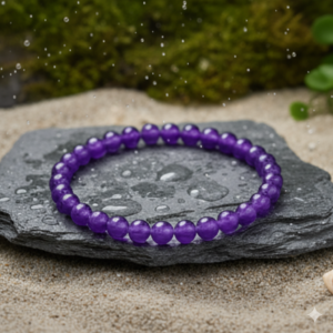 premium amethyst crystal beaded bracelet – spiritual protection & calm energy band