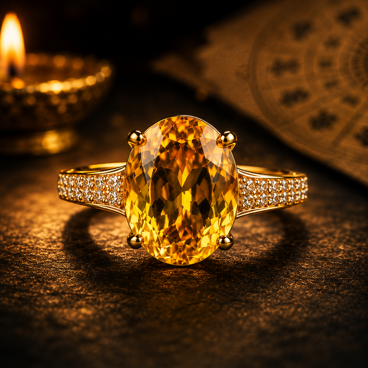 Lakshmi Fortune Citrine Ring - Image 3