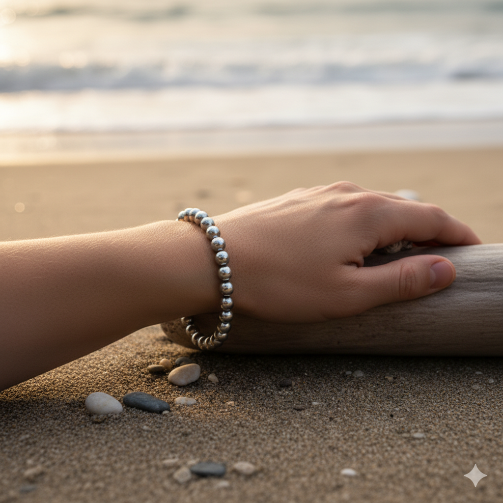 Raw Pyrite Bracelet - Image 7